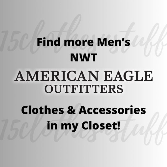 AMERICAN EAGLE OUTFITTERS - MENS Logo Lived-In T-Shirt - Navy - Picture 13 of 13